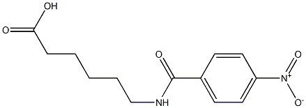 6-[(4-nitrobenzoyl)amino]hexanoic acid,,结构式