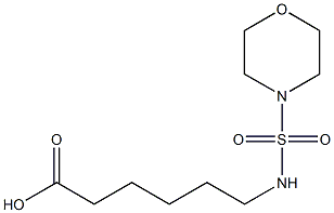 6-[(morpholine-4-sulfonyl)amino]hexanoic acid,,结构式