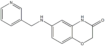 6-[(pyridin-3-ylmethyl)amino]-3,4-dihydro-2H-1,4-benzoxazin-3-one|