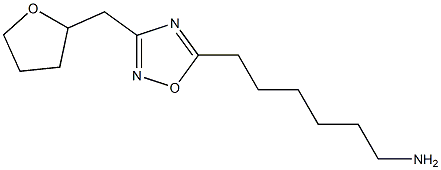 6-[3-(oxolan-2-ylmethyl)-1,2,4-oxadiazol-5-yl]hexan-1-amine Structure