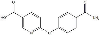 6-[4-(aminocarbonyl)phenoxy]nicotinic acid,,结构式