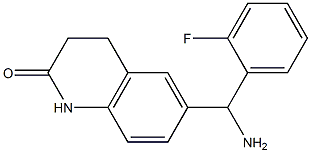 6-[amino(2-fluorophenyl)methyl]-1,2,3,4-tetrahydroquinolin-2-one Structure