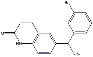 6-[amino(3-bromophenyl)methyl]-1,2,3,4-tetrahydroquinolin-2-one Structure