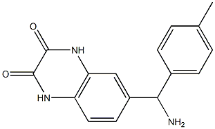 6-[amino(4-methylphenyl)methyl]-1,2,3,4-tetrahydroquinoxaline-2,3-dione Structure