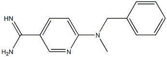 6-[benzyl(methyl)amino]pyridine-3-carboximidamide 化学構造式