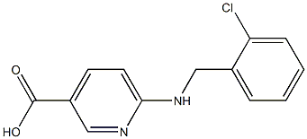6-{[(2-chlorophenyl)methyl]amino}pyridine-3-carboxylic acid Structure