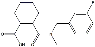  6-{[(3-fluorophenyl)methyl](methyl)carbamoyl}cyclohex-3-ene-1-carboxylic acid