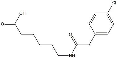 6-{[(4-chlorophenyl)acetyl]amino}hexanoic acid,,结构式