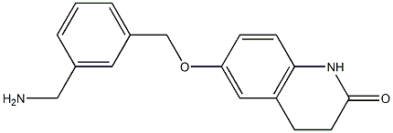 6-{[3-(aminomethyl)benzyl]oxy}-3,4-dihydroquinolin-2(1H)-one Structure