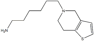 6-{4H,5H,6H,7H-thieno[3,2-c]pyridin-5-yl}hexan-1-amine Struktur