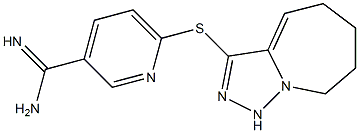 6-{5H,6H,7H,8H,9H-[1,2,4]triazolo[3,4-a]azepin-3-ylsulfanyl}pyridine-3-carboximidamide