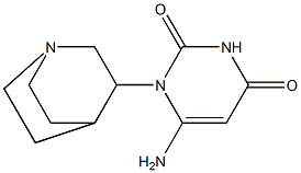 6-amino-1-{1-azabicyclo[2.2.2]octan-3-yl}-1,2,3,4-tetrahydropyrimidine-2,4-dione Structure