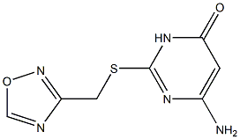 6-amino-2-[(1,2,4-oxadiazol-3-ylmethyl)sulfanyl]-3,4-dihydropyrimidin-4-one|