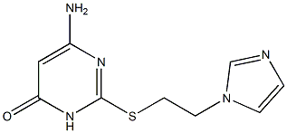 6-amino-2-{[2-(1H-imidazol-1-yl)ethyl]sulfanyl}-3,4-dihydropyrimidin-4-one|