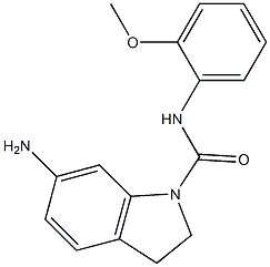 6-amino-N-(2-methoxyphenyl)-2,3-dihydro-1H-indole-1-carboxamide Structure