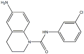 6-amino-N-(3-chlorophenyl)-1,2,3,4-tetrahydroquinoline-1-carboxamide,,结构式