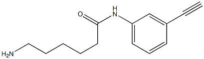 6-amino-N-(3-ethynylphenyl)hexanamide 结构式