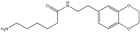 6-amino-N-[2-(2,3-dihydro-1,4-benzodioxin-6-yl)ethyl]hexanamide Structure