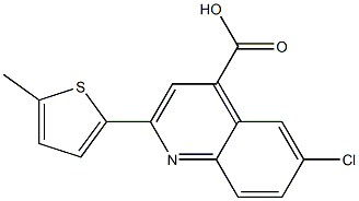 6-chloro-2-(5-methylthiophen-2-yl)quinoline-4-carboxylic acid|