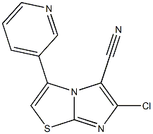 6-chloro-3-pyridin-3-ylimidazo[2,1-b][1,3]thiazole-5-carbonitrile Structure