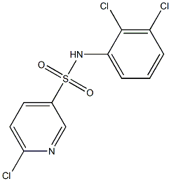 6-chloro-N-(2,3-dichlorophenyl)pyridine-3-sulfonamide Structure