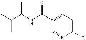 6-chloro-N-(3-methylbutan-2-yl)pyridine-3-carboxamide,,结构式