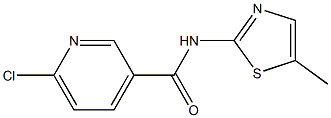 6-chloro-N-(5-methyl-1,3-thiazol-2-yl)pyridine-3-carboxamide