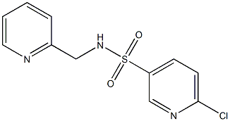 6-chloro-N-(pyridin-2-ylmethyl)pyridine-3-sulfonamide Structure
