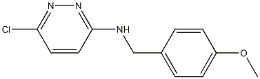 6-chloro-N-[(4-methoxyphenyl)methyl]pyridazin-3-amine 结构式