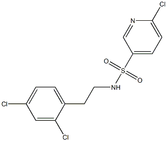 6-chloro-N-[2-(2,4-dichlorophenyl)ethyl]pyridine-3-sulfonamide
