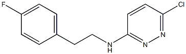 6-chloro-N-[2-(4-fluorophenyl)ethyl]pyridazin-3-amine Structure