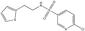 6-chloro-N-[2-(thiophen-2-yl)ethyl]pyridine-3-sulfonamide