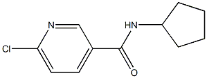 6-chloro-N-cyclopentylpyridine-3-carboxamide,,结构式