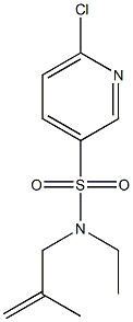  6-chloro-N-ethyl-N-(2-methylprop-2-enyl)pyridine-3-sulfonamide