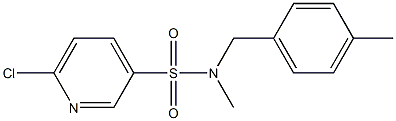 6-chloro-N-methyl-N-[(4-methylphenyl)methyl]pyridine-3-sulfonamide