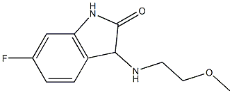 6-fluoro-3-[(2-methoxyethyl)amino]-2,3-dihydro-1H-indol-2-one Structure