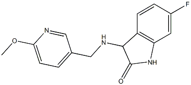  6-fluoro-3-{[(6-methoxypyridin-3-yl)methyl]amino}-2,3-dihydro-1H-indol-2-one