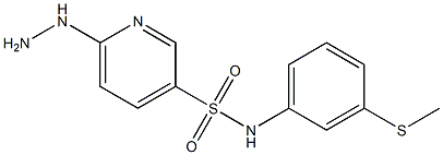 6-hydrazinyl-N-[3-(methylsulfanyl)phenyl]pyridine-3-sulfonamide