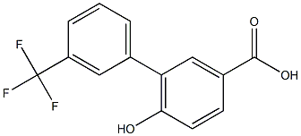 6-hydroxy-3'-(trifluoromethyl)-1,1'-biphenyl-3-carboxylic acid 结构式