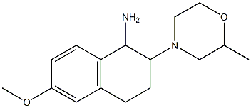 6-methoxy-2-(2-methylmorpholin-4-yl)-1,2,3,4-tetrahydronaphthalen-1-amine|