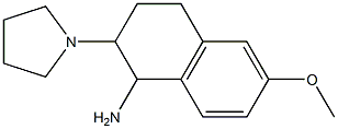 6-methoxy-2-(pyrrolidin-1-yl)-1,2,3,4-tetrahydronaphthalen-1-amine Struktur