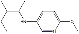 6-methoxy-N-(3-methylpentan-2-yl)pyridin-3-amine Struktur
