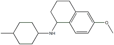 6-methoxy-N-(4-methylcyclohexyl)-1,2,3,4-tetrahydronaphthalen-1-amine Struktur