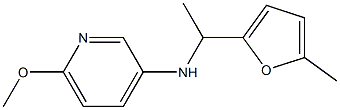 6-methoxy-N-[1-(5-methylfuran-2-yl)ethyl]pyridin-3-amine Struktur