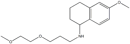 6-methoxy-N-[3-(2-methoxyethoxy)propyl]-1,2,3,4-tetrahydronaphthalen-1-amine Struktur