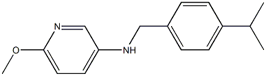6-methoxy-N-{[4-(propan-2-yl)phenyl]methyl}pyridin-3-amine,,结构式