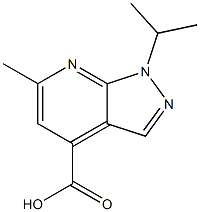 6-methyl-1-(propan-2-yl)-1H-pyrazolo[3,4-b]pyridine-4-carboxylic acid Structure