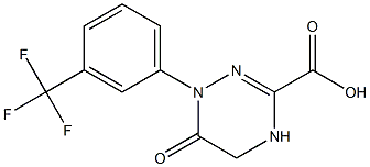 6-oxo-1-[3-(trifluoromethyl)phenyl]-1,4,5,6-tetrahydro-1,2,4-triazine-3-carboxylic acid Structure