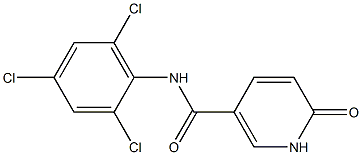 6-oxo-N-(2,4,6-trichlorophenyl)-1,6-dihydropyridine-3-carboxamide Structure