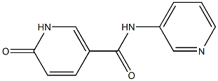 6-oxo-N-(pyridin-3-yl)-1,6-dihydropyridine-3-carboxamide 结构式